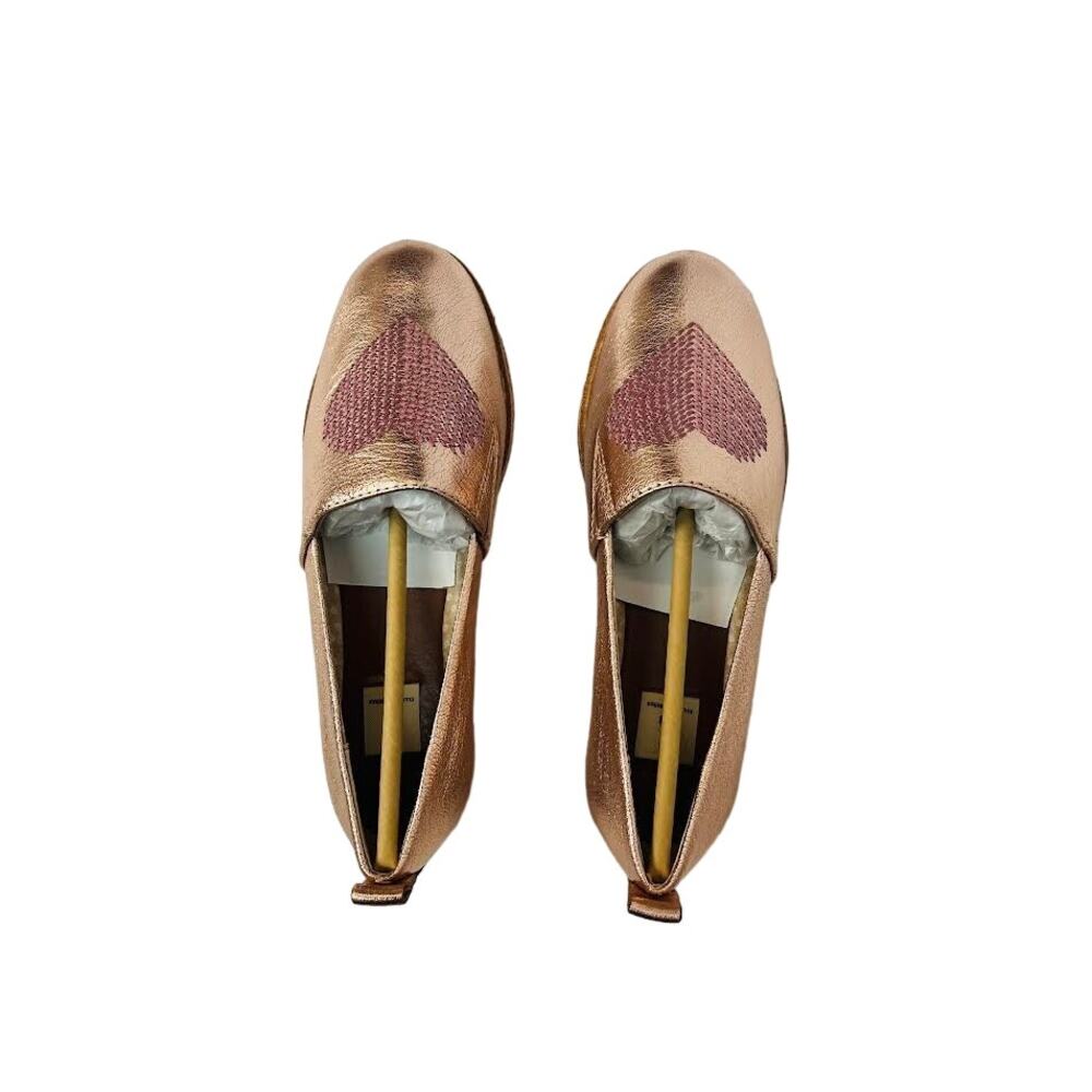 NWB!‎ ED by Ellen DeGeneres Nalita Closed Toe Espadrille Rose Gold Size 5.5
